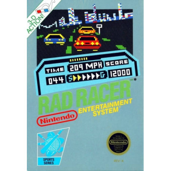 Nintendo NES Rad Racer Original Release Cartridge - Nintendo NES Rad Racer Original Release Cartridge