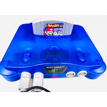 Blue N64 Console Blue Nintendo 64 Complete - Nintendo 64 Game Blue Nintendo 64 Complete