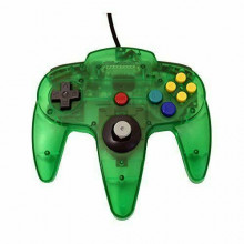 Jungle Green N64 Controller Nintendo 64 Clear Green Controller - Jungle Green N64 Controller. For Nintendo 64 Controllers - N64 Controllers - N64 Controller Pads Nintendo 64 Clear Green Controller