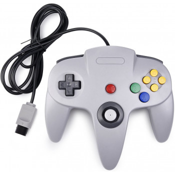 N64 Controller in Classic Grey Nintendo 64 Controller Grey - N64 Controller in Classic Grey. For Nintendo 64 Controllers - N64 Controllers - N64 Controller Pads Nintendo 64 Controller Grey