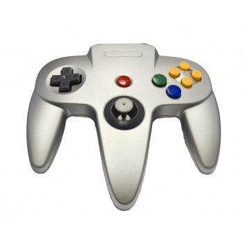 Original Nintendo 64 Controller Silver N64 Style Controller Metallic Silver - Original Nintendo 64 Controller Silver N64 Style Controller Metallic Silver for Nintendo 64 Controllers - N64 Controllers - N64 Controller Pads Console