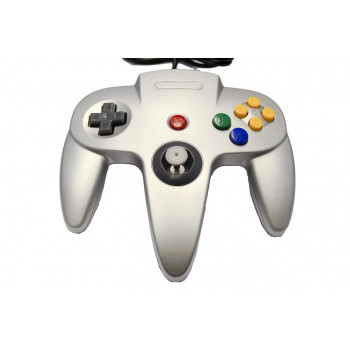 Original Nintendo 64 Controller Silver N64 Style Controller Metallic Silver - Original Nintendo 64 Controller Silver N64 Style Controller Metallic Silver for Nintendo 64 Controllers - N64 Controllers - N64 Controller Pads Console