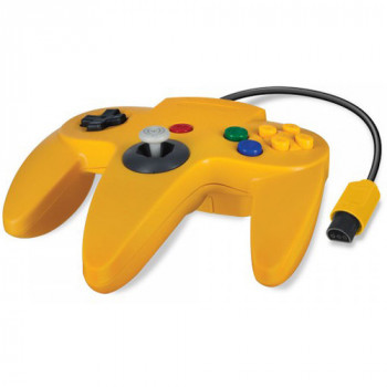 Original Style Nintendo 64 Controller Yellow N64 Controller in Yellow - N64 Controller in Yellow Original Style Nintendo 64 Controller Yellow for Nintendo 64 Controllers - N64 Controllers - N64 Controller Pads