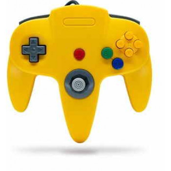 Original Style Nintendo 64 Controller Yellow N64 Controller in Yellow - N64 Controller in Yellow Original Style Nintendo 64 Controller Yellow for Nintendo 64 Controllers - N64 Controllers - N64 Controller Pads