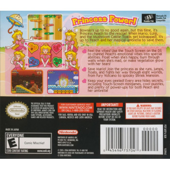 Nintendo DS Super Princess Peach DS Super Princess Peach New Sealed* - Nintendo DS Super Princess Peach. For Nintendo DS Games DS Super Princess Peach - New Sealed*