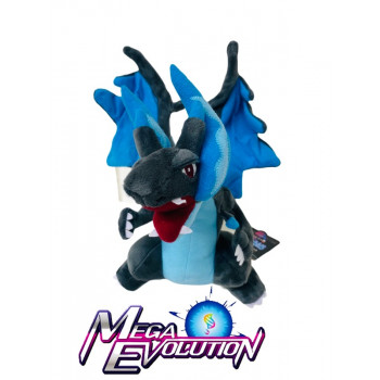 Mega Evolution Charizard Black Blue 10 Inch Plush Stuffed Pose-able Toy - Toy Plush Game Mega Evolution Charizard Black Blue 10 Inch Plush Stuffed Pose-able Toy