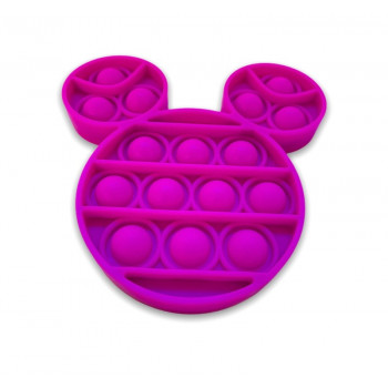 Popping Toy Mickey Mouse Style Head Purple Pop It Toy - Popping Toy Mickey Mouse Style Head Purple Pop It Toy