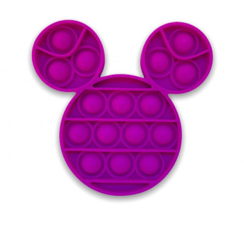 Popping Toy Mickey Mouse Style Head Purple Pop It Toy - Popping Toy Mickey Mouse Style Head Purple Pop It Toy