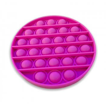 Girls Pop It Pink Circle Fidget Toy Pink Bubble Popping - Pop Fidget Toys - Pink Bubble Popping