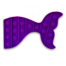 Bubble Pop Toy Whale Tail Pop It Purple Whale Tail - Pop Fidget Toys Game Pop It Purple Whale Tail