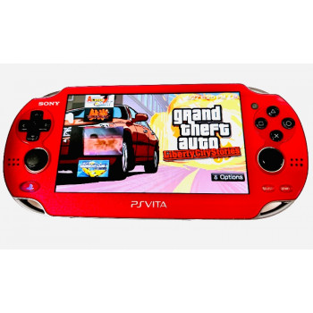 Red Modded PS Vita Metallic Red PS Vita w/Games Complete - Red Modded PS Vita Metallic Red PS Vita w/Games Complete