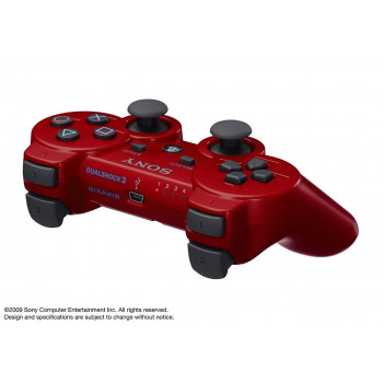 Sony Red PS3 Controller Playstation 3 Dualshock 3 in Red - PlayStation 3 Game Playstation 3 Dualshock 3 in Red