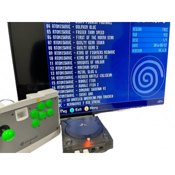 Dreamcast GDEMU Mod + Dreamcast SD Card + DreamPSU w/Complete Collection Lime Green - Retro Consoles - Dreamcast GDEMU Mod + Dreamcast SD Card + DreamPSU w/Complete Collection Lime Green