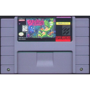 Super Nintendo Bronkie The Bronchiasaurus SNES Game Only - Super Nintendo Bronkie The Bronchiasaurus SNES - Game Only