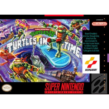 Super Nintendo Teenage Mutant Ninja Turtles IV Turtles In Time SNES Game Only - Super Nintendo - Turtles In Time SNES - Game Only