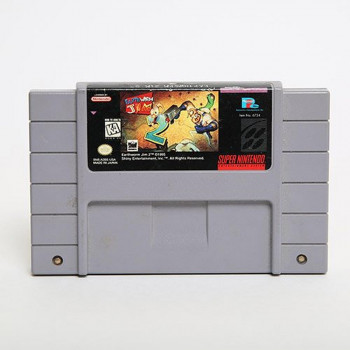 Super Nintendo Earthworm Jim 2 SNES Earth Worm Jim 2 Game Only - Super Nintendo Earthworm Jim 2 SNES Earth Worm Jim 2 - Game Only for Super Nintendo Console