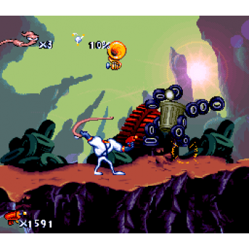 Super Nintendo Earthworm Jim SNES Earthworm Jim Game Only - SNES Earthworm Jim - Game Only Super Nintendo Earthworm Jim for Super Nintendo