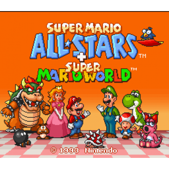 Super Nintendo Super Mario All-Stars + Super Mario World SNES Game only - Super Nintendo - SNES - Game only