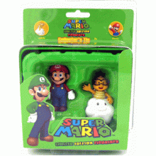 Super Mario Limited Edition Figurines - Mario / Lakitu Troopa 2 Pack - Brand New