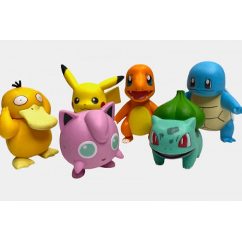 Pokemon Figures Set Pokemon 2 Inch Figures 6 Pack - Pokemon 2 Inch Figures 6 Pack Pokemon Figures Set for Collectible Toys